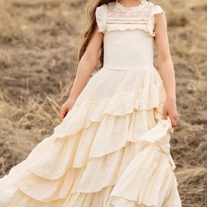 NWT Joyfolie Caroline Dress (Cream, Size 7)